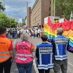 Ehrenamtliche des Awareness-Teams auf dem CSD Düsseldorf 2026